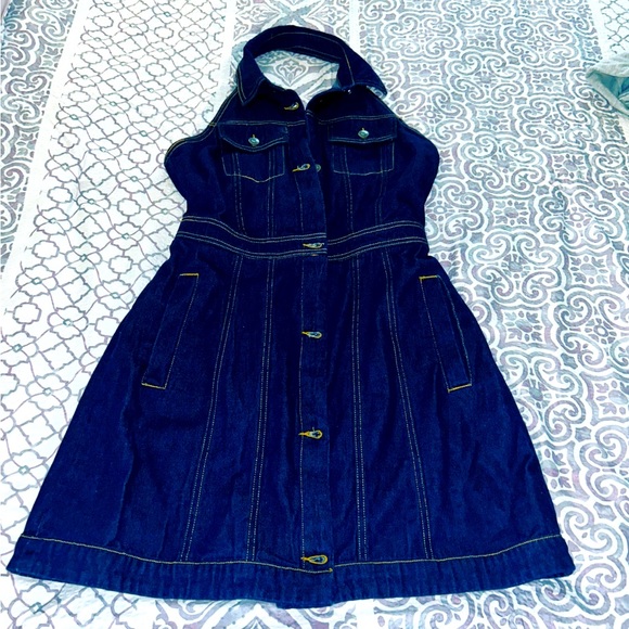 Future Collective Halter Dress - size 10 - Picture 3 of 6